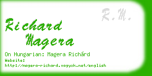 richard magera business card